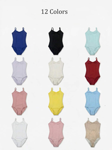 <span class=keywords><strong>Justaucorps</strong></span> de ballet en nylon à dos en V pour filles, sans manches, pour l'entraînement de gymnastique, tenue de danse pour enfants pour cours et examens de ballet - Product Image 4