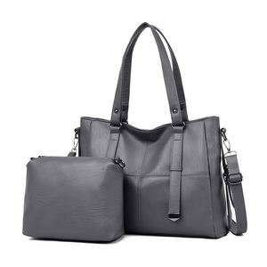 Bolso Tote de PU de Gran Capacidad, Diseño a Rayas, con Cierre, Portátil, Hermoso Bolso de Hombro y Mensajero, Moda 2023 - Product Image 3