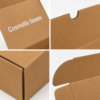 Boîte de papier kraft écologique avec logo personnalisé en gros utilisée pour l'envoi et le transport de boîtes pliantes
