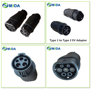 Adaptateur EV 32Amp SAE J1772 Plug Type 1 to Type 2 EV Male Socket EVSE Electric Vehicles Car Charger - Product Image 5