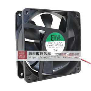 พัดลมระบายความร้อน Fyh Dc ขนาด 120x38 มม. 24V 0.4A ป้องกันแรงดันเกินสำหรับอินเวอร์เตอร์ - Product Image 1