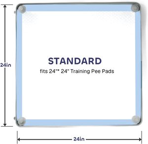 <b>Pee</b> <b>Pad</b> Tray Holder for Dogs No Spill Raised Lip Silicone Non-Slip Puppy Dog Potty Training <b>Pads</b> Silicone Wee Wee <b>Pad</b> Holder - Product Image 5