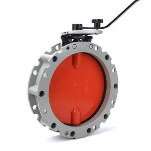 Dongqi Single/Double Flange Manual <b>Dust</b> Butterfly Valve Material Mixing Plant Cement Silo Turbine Handle <b>Powder</b> Butterfly Valve - Product Image 1
