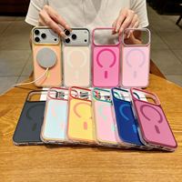 Funda para iPhone 18 Pro Max, 16, 15, 14 Plus, 13, 12, 11 Pro Max, con Carga Inalámbrica, Mate, Suave, Transparente, Antigolpes