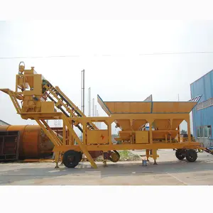 Construction Mixers YHZS60 Portable Concrete Batch Plant Removable And Convenient