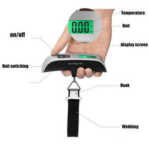 50KG Mini báscula colgante inteligente para el hogar báscula electrónica portátil para equipaje - Product Image 2