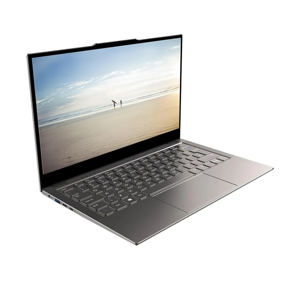 13.3 Inch Full Aluminum Casing N4120 Portable Slim Laptop 4GB 128GB Notebook PC