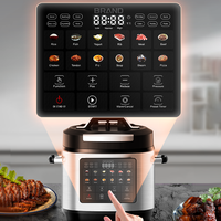Cuisinière à pression électrique italienne multifonction numérique 24 programmes antiadhésive 6 litres