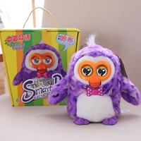 Jouet électronique en peluche hibou bilingue anglais-chinois parlant et enregistrant, jouet intelligent pour animaux de compagnie, jouet éducatif électrique en peluche, cadeau pour enfants