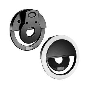 Mini anneau lumineux LED rechargeable USB-C à 36 LED avec clip pour selfie, lumière d'appoint portable pour photographie sur téléphone portable, fonctionnant sur <span class=keywords><strong>batterie</strong></span> - Product Image 1
