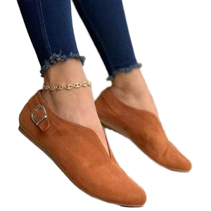 Nouvelles chaussures décontractées pour femmes Shimaer 2025, à bout pointu, à semelle plate, à enfiler, en PU, pour toutes les saisons (printemps, été, automne, hiver) - Product Image 1