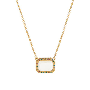 Collier médaillon papillon en laiton pour femme, plaqué or 18 carats, avec verre pour photo, pour conserver des souvenirs flottants, idéal pour la famille - Product Image 6