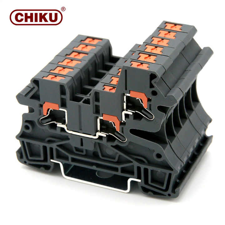 1000v Dc Power Distribution Spring Terminals Push in Connector Terminal ...
