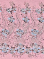 Tissu en dentelle perlée brodé floral exquis 2026 pour robe de mariée et de banquet, matériau personnalisé