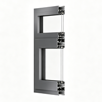 Ventana de Aluminio con Doble Acristalamiento para Proyectos Residenciales y Comerciales, OEM/ODM, Personalizada, con Apertura Interior/Exterior