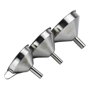 Yolecen grosir penuang minyak Skimmer <span class=keywords><strong>Mini</strong></span> 304 201 baja tahan karat rumah tangga kecil pembuat susu kedelai corong logam besar - Product Image 1