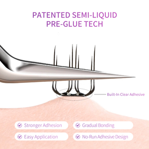 STARSCOLORS Cils pré-collés en grappes, auto-adhésifs, une seule pièce, en forme de U, pour pose DIY avec embouts décoratifs - Product Image 3