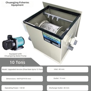 Filtro de Tambor Rotatorio <span class=keywords><strong>para</strong></span> Estanques de <span class=keywords><strong>Peces</strong></span>, Microfiltro de PP de Grado Alimenticio, Sistema Rectangular de Purificación y Recirculación de Agua <span class=keywords><strong>para</strong></span> Acuicultura - Product Image 4