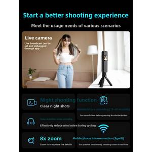 Cámara Deportiva Speedy C300 <span class=keywords><strong>para</strong></span> Motocicleta, Grabadora de Conducción, Panorámica 360, Sensor CMOS 4K, Vlog - Product Image 5