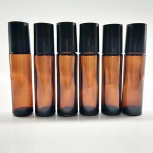 Botella de Vidrio Ámbar Transparente de 10 ml con Rodillo, Recargable, para Aceites Esenciales, Perfumes, Cuidado de la Piel, con Logotipo Personalizado - Product Image 2