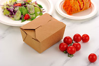 Récipients jetables de restauration rapide chaude personnalisés boîtes de papier d'emballage en carton durables pour déjeuner repas à emporter