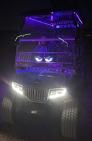 Panel LED de Matriz con Mensaje Desplazable, Pantalla LED Programable, Luces Ojos de Demonio, Pantalla LED Flexible para Ventana de Auto o Camioneta