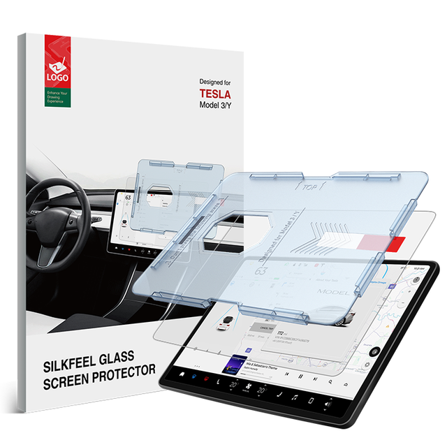 China Top Selling for Tesla Model 3 Installation Tool Matte Glass Screen Protector for Tesla X