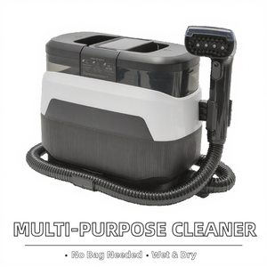 Limpiador <span class=keywords><strong>de</strong></span> Alfombras y Tapicerías Portátil Eléctrico a Batería, Multiusos, Húmedo/<span class=keywords><strong>Seco</strong></span>, sin Bolsa, con Vapor y Aspiradora para Hogar y Auto - Product Image 1