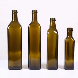 Bouteille en <span class=keywords><strong>verre</strong></span> d'huile d'olive de forme carrée de 500 ml en gros - Product Image 4