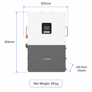 Inversor Híbrido LPR-H12K-NAS de 12 kW, 120/240 VCA, Salida de Carga Inteligente, Sobrecarga del 200%, NEMA 4X, <span class=keywords><strong>HECO</strong></span> SRD 2.0, Certificado por la FCC - Product Image 3