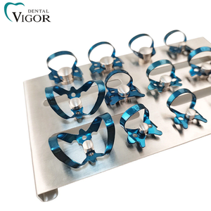 12 Pièces de Pinces à Caoutchouc Dentaire en Acier Inoxydable pour Plateau de Maintien, Clip de Barrière Endodontique et Restauratrice - Product Image 1