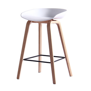 Modern Bar <b>Stool</b> Solid <b>Wood</b> Frame Stable Design For Home Dining Room - Product Image 5
