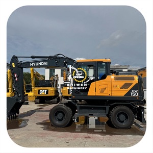 Wheel Excavator HYUNDAI HW150 With Cummins Engine HW150 HW140 HW210 HYUNDAI Wheel Excavator For Earthmoving Work Digger - Product Image 1