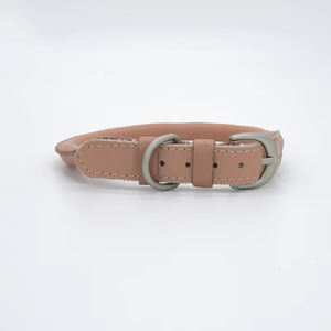 SinSky OEM profesional de marca personalizada Logotipo de cuerda redonda de cuero de vaca collar de perro para perro de leña y collar de perro de viento - Product Image 4