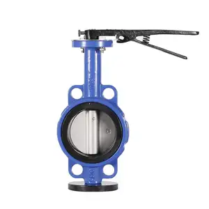 High Quality Ductile Iron Wafer Butterfly Valve Good Price with Pin CE Approved