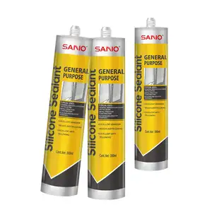 SANVO 300ml acid Silicon sealant adhesives sealants EX252 RTV Gp Curing Clear Waterproof glass glue acetic silicone sealan