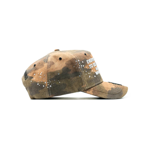 Gorra de béisbol de gamuza de 5 paneles de alta calidad HEAVEN and <span class=keywords><strong>DEATH</strong></span> III para hombre con logo de diamantes de imitación, gorra personalizada negra Rude Awakening - Product Image 3