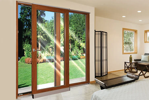<span class=keywords><strong>Puerta</strong></span> <span class=keywords><strong>Corredera</strong></span> de Vidrio UPVC Moderna, Impermeable, Resistente al Viento y Antirrobo, con Doble Acristalamiento Templado para Almacenes, Dormitorios, Centros Comerciales y Exteriores - Product Image 2