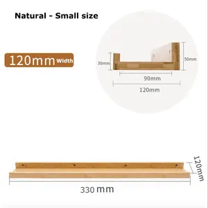 맞춤형 소박한 부동 선반 나무 벽 마운트 선반 나무 장식 벽 선반 가정용