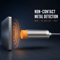 Capteur de proximité rond M18 à tête convexe 16 mm pour détection de métaux, capteur inductif pour équipement d'automatisation de machines CNC