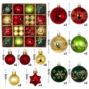 New <b>Christmas</b> Decorative Ball Pendant Creative Painted Ball <b>Christmas</b> Tree Pendant Decorated With Round <b>Christmas</b> Ball Gift <b>Box</b> - Product Image 2