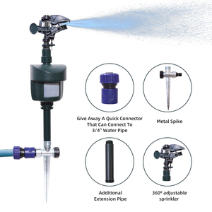 Dissuasore per Animali a Spruzzo d'Acqua a Batteria con Sensore di Movimento per Giardino Esterno, Repellente per Cervi, Cani, Gatti - Product Image 2