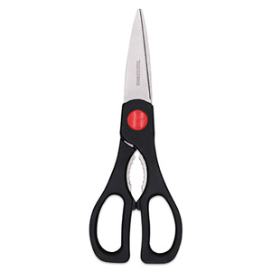 <b>Kitchen</b> <b>Scissors</b> Stainless Steel Straight Head Black Home Use Household Cutting Tool - Product Image 4