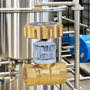 Vanne à boisseau sphérique verrouillable en laiton OEM 1/2-2 pouces contrôle de puissance manuel pour gazole Applications générales Angle Structure papillon - Product Image 4