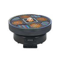 Projecteur LED MOKE à Effet Lumineux avec Boule Disco Centrale DMX512, Activé par le Son, pour Scène, Fête, DJ, Bar, Mariage, Lumière Disco