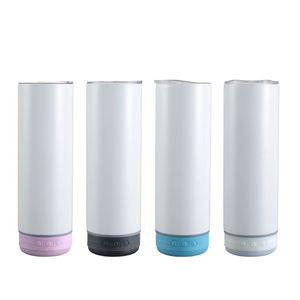 Simple Straight Tube Stainless Steel Insulated Portable Travel Cup Handle Straw Lid <b>UV</b> Printed Sports Design for Home Office - Product Image 2