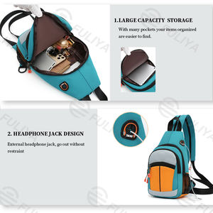 FULIYA Multi <span class=keywords><strong>Type</strong></span> coloré poitrine sacs mode décontracté Anti-vol Messenger sac à bandoulière fronde sac à dos pour garçons et filles - Product Image 5