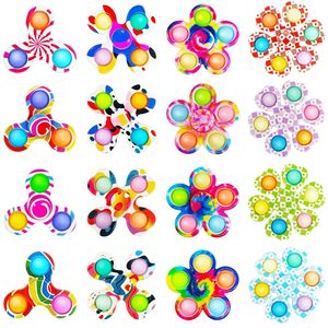 Jouet anti-stress - Fidget <span class=keywords><strong>Spinner</strong></span> en silicone à bulles imprimé créatif multi-doigts - Jouet anti-stress pour 3, 4, 5 et 6 doigts - Product Image 2
