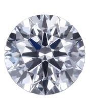 Lot de 2 diamants polis synthétiques, coupe ronde, de couleur blanche - Product Image 5