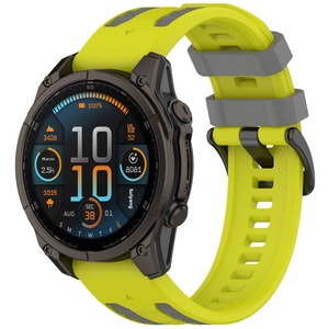 Correa de Reloj de Silicona de 22 mm y 26 mm Compatible con <span class=keywords><strong>Garmin</strong></span> Fenix 8 7X Pro, Correa de Repuesto para Reloj Inteligente Deportivo - Product Image 5